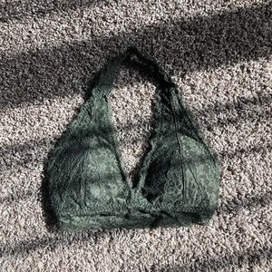 Hollister green bralette